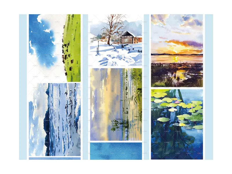 Moodtape Landscape Washi Tape - Background Story