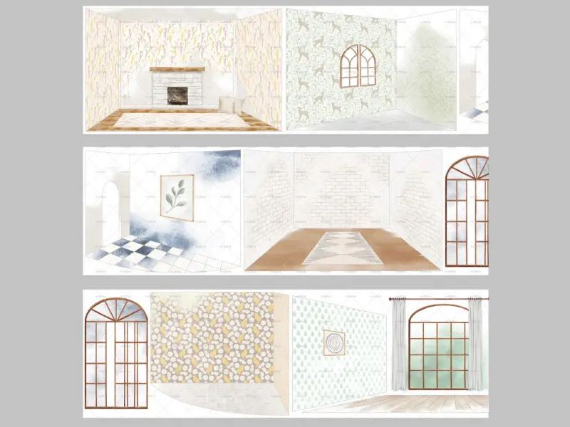 Moodtape Interior Washi Tape - Warm Room