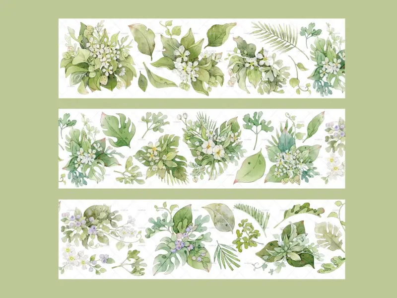 Moodtape Botanical Tape - Blooming Leaves