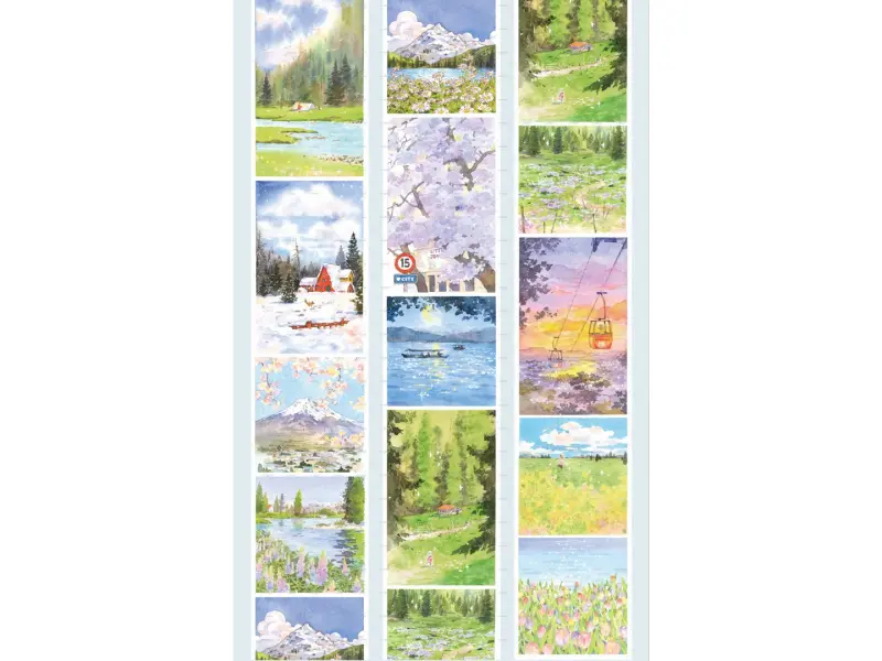 Moodtape Scenery Washi Tape - Traveler's Log