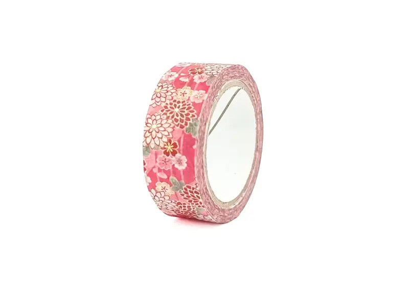 Washi Tape Kimono - Pink Chrysanthemum