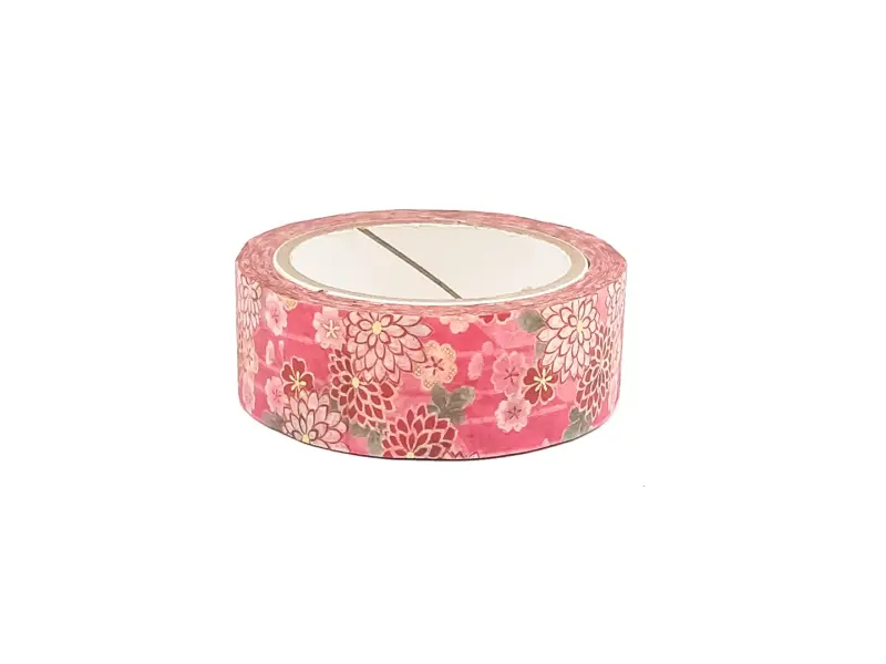 Washi Tape Kimono - Pink Chrysanthemum