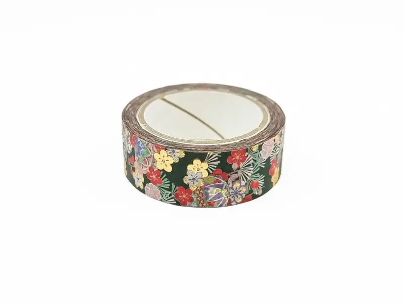 Washi Tape Kimono - Red Plum Flower