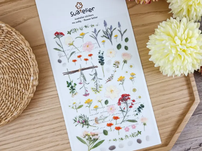 Suatelier Stickers 1089 - Flower Letter