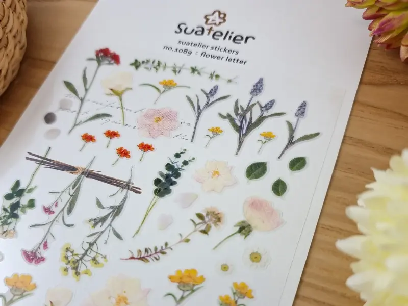 Suatelier Stickers 1089 - Flower Letter