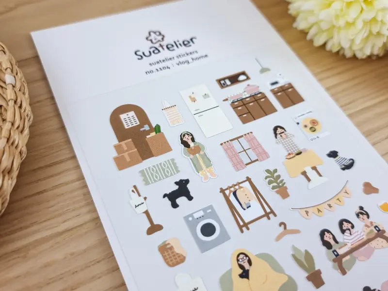 Suatelier Stickers Vlog Home