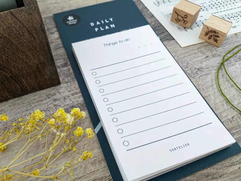 Sticky Memo Daily Plan - No.1901