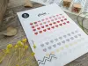 Suatelier Deco Planner Small Heart Stickers 3 Sheets Plain. 51