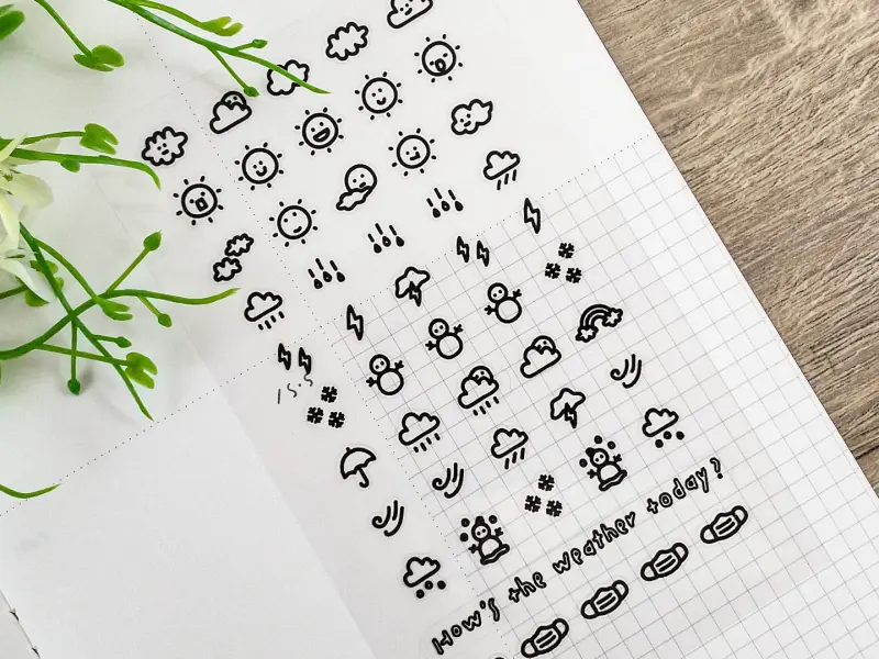 Suatelier Mini Series Planner Stickers - Deco.05