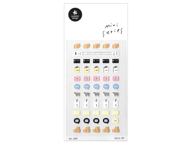 Suatelier Mini Series Planner Stickers - Deco.03