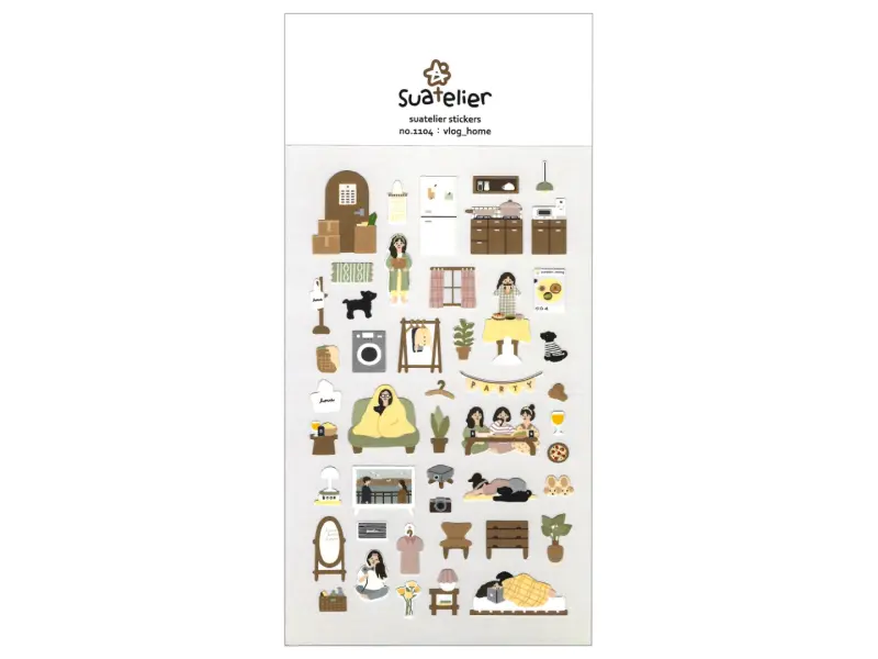Suatelier Stickers Vlog Home
