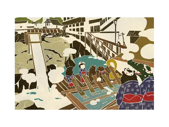 Who Mails Postcard - Gunma Kusatsu Onsen