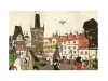 Who Mails | Postcard Adachi Masato Europe Series - Prague Czech Republic