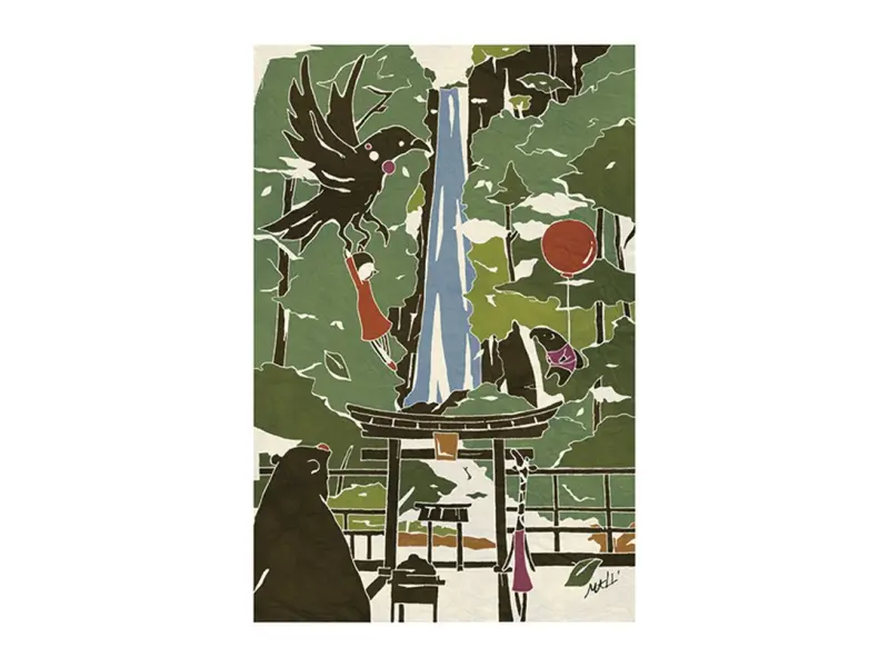 Who Mails Postcard Adachi Masato - Wakayama Nachi