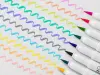 Zebra Mildliner Brush Double Sided Marker Pen Set - Cool Colors