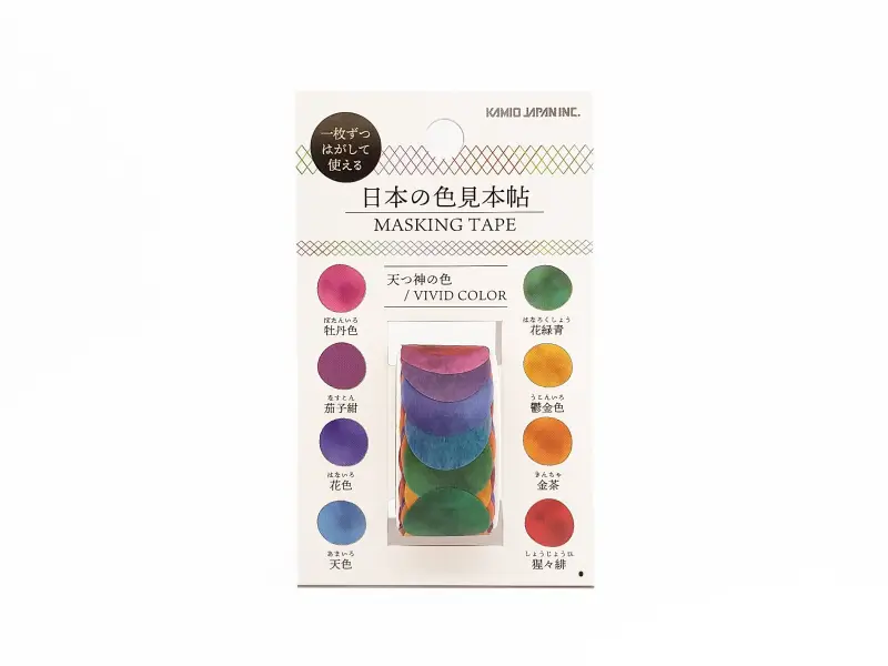 Kamio Color Swatch Washi Sticker Roll - Vivid Color