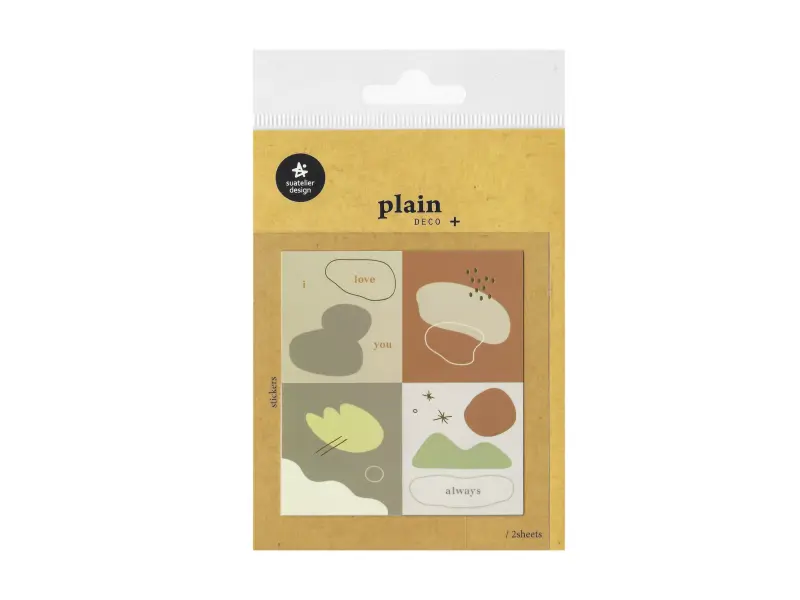 Deco Stickers Plain.49 - Abstract Red