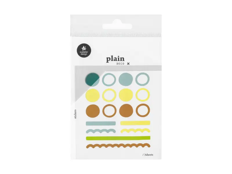 Deco Stickers Plain.66 - Large Colorful Dot