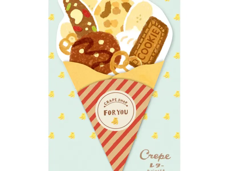Furukawa Paper Die Cut Crepe Letter - Chocolate Caramel Cookies