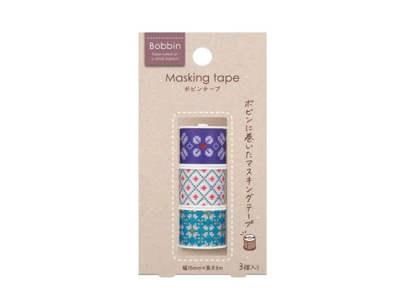 Kokuyo | Bobbin Washi Tape Set of 3 - Knitting