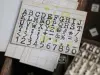 LCN DIY Mini Rubber Stamp Set - Antique Typewriter Alphabets