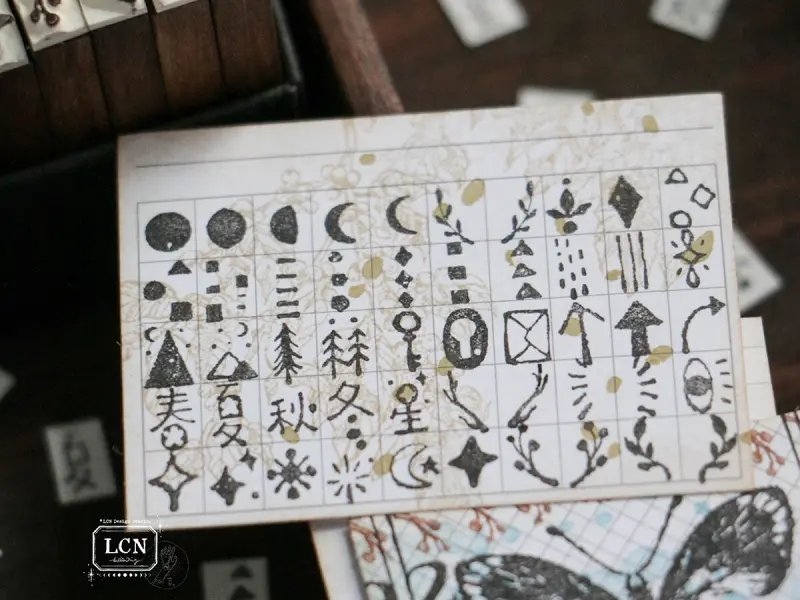 LCN DIY Mini Rubber Stamp Set - Daily Symbols