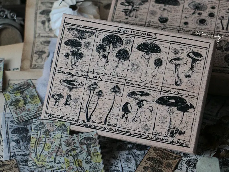 Lin Chia Ning Stamp Mushroom - Fungus Notecard I