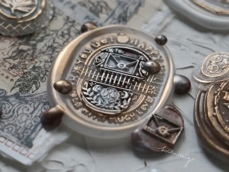 Lin Chia Ning Wax Seal Stamp - You Got a Happy Mail