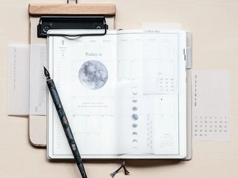 MU Dyeing Tracing Paper - Moon Phase Calendar