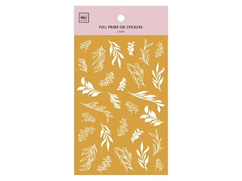MU | Gold Foil Rub-On Transfer Sticker - 02
