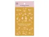 MU | Gold Foil Rub-On Transfer Stickers - 05