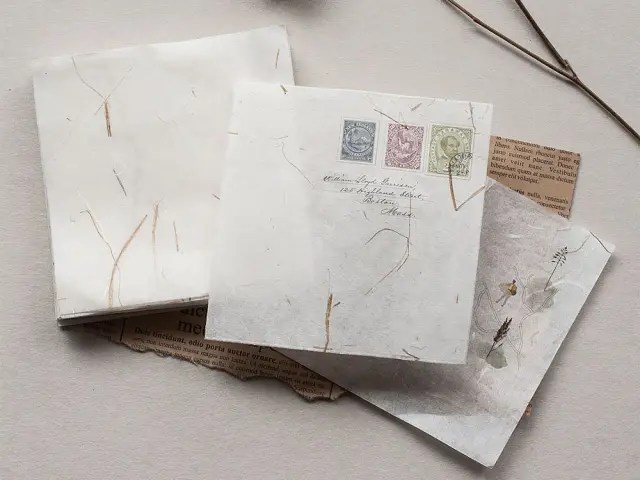 MU Natural Textured Paper No.8 - White Tea