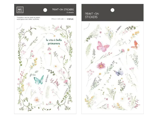MU Print-On Transfer Stickers 183 - Primavera