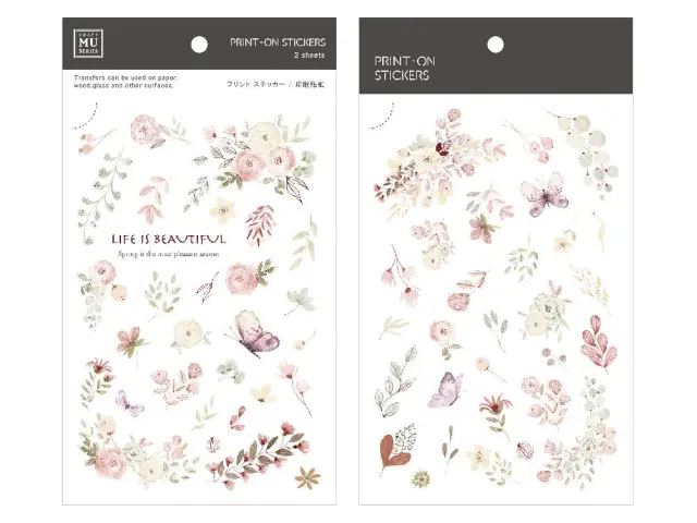 MU Print-On Transfer Stickers 184 - Beautiful Spring