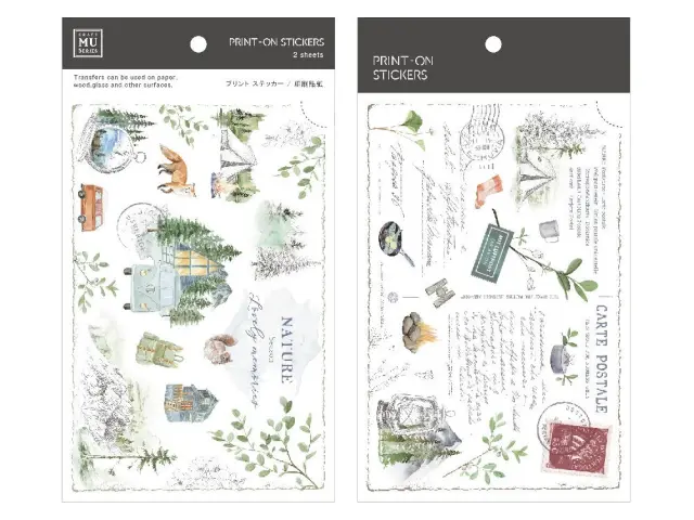 MU Print-On Transfer Stickers 189 - Letters From Nature