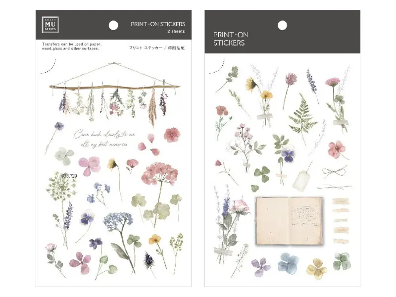 MU Print-On Stickers 194 - Floral Memories