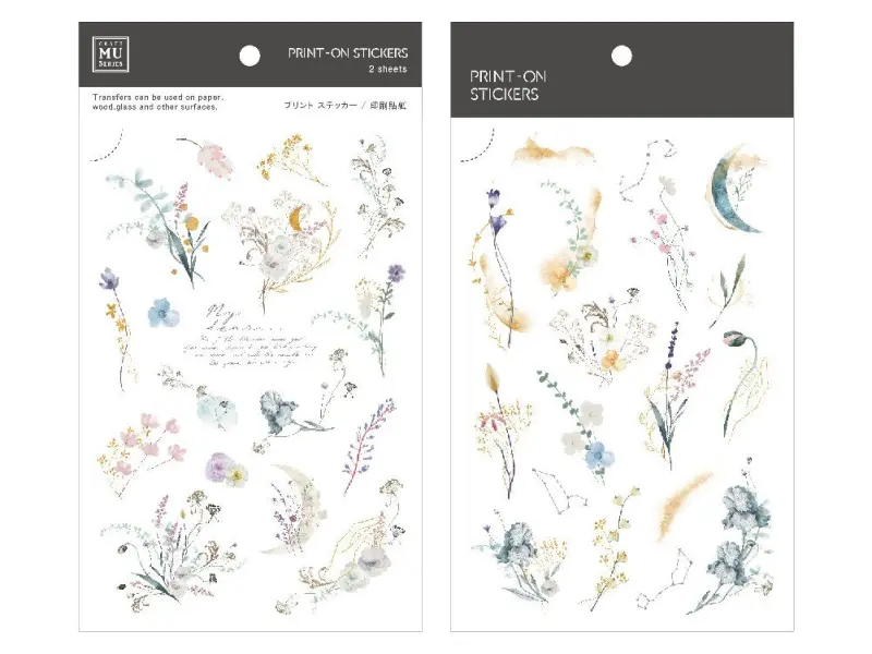 MU Print-On Transfer Stickers 196 - Glimmer Of The Moon
