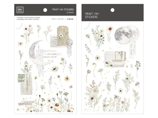 MU Print-On Transfer Stickers 200 - Calm Of The Moon