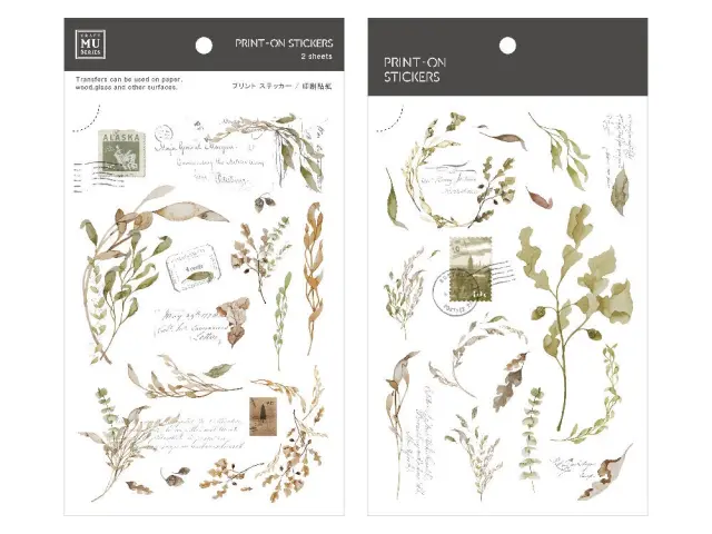 MU Print-On Siirtotarrat 201 - Nostalgia Of Old Leaves