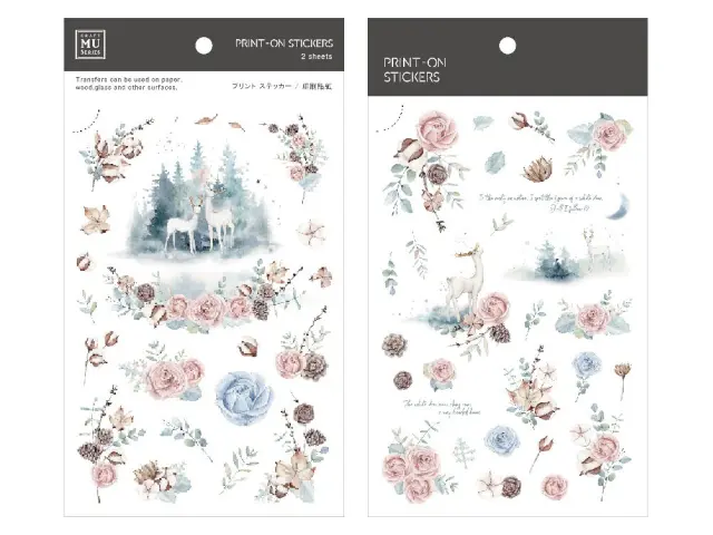 MU Print-On Transfer Stickers 208 - Waiting For Snow