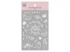 MU | Silver Foil Rub-On Stickers - 01