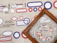 Matte PET Tape Edge Shape - Red And Blue