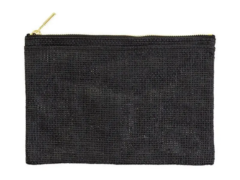 Midori Pulp Paper Cord Pen Pouch - Black