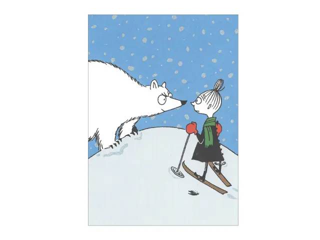 Moomin Winter Postcard - Mymble And Bear