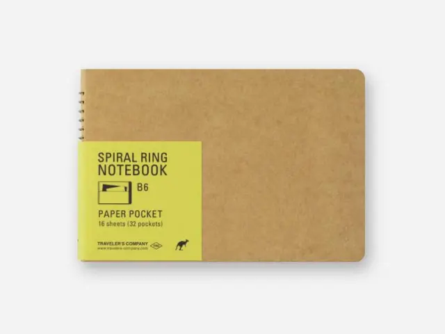 Paper Pocket B6 Spiral Ring Notebook