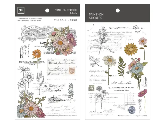 MU Print-On Siirtotarrat 211 - Flower Archives