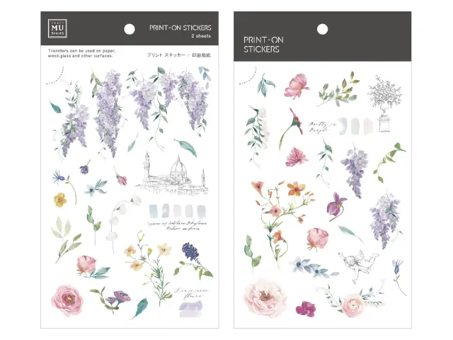MU Print-On Transfer Stickers 215 - Pretty In Purple