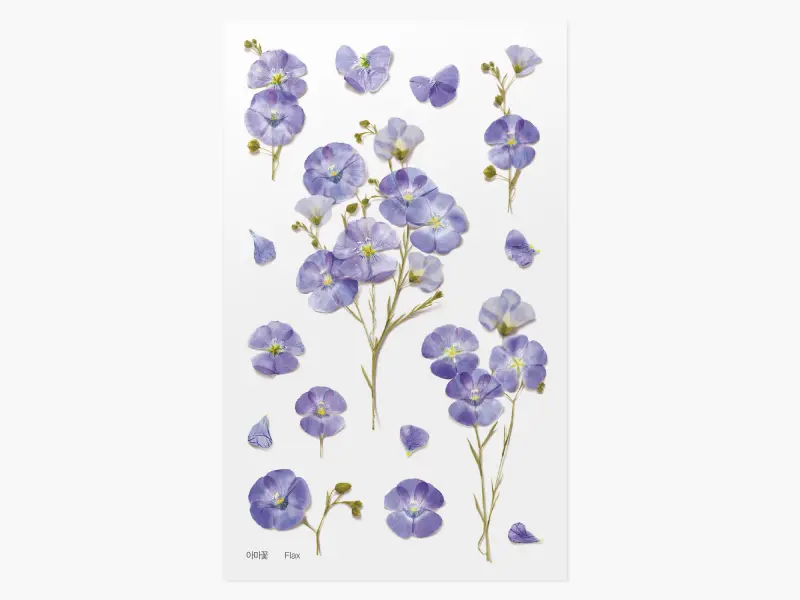 Appree Pressed Flower Stickers - Flax