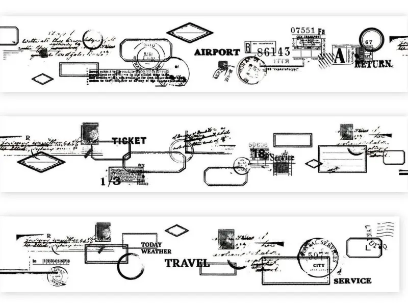 Stationery Instinct Matte PET Tape - Combination Frame Black
