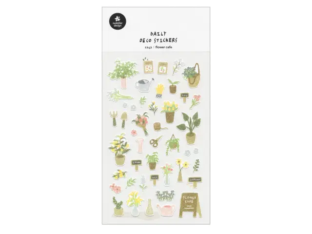 Suatelier Stickers 1142 - Flower Cafe
